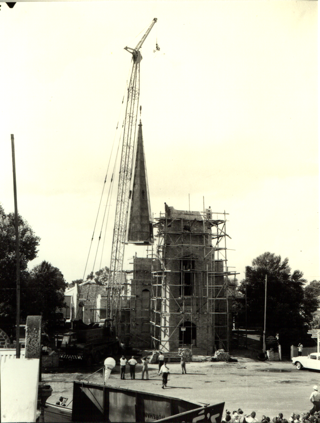 Horsham church under construction.png