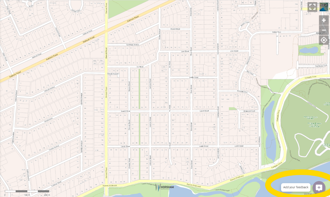 Map of Horsham West