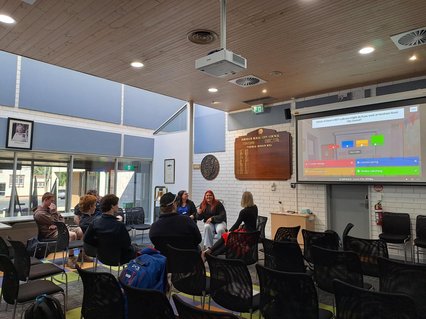 Murtoa students visit Civic Centre