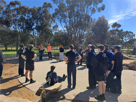 Murtoa students visit Nature Play Park