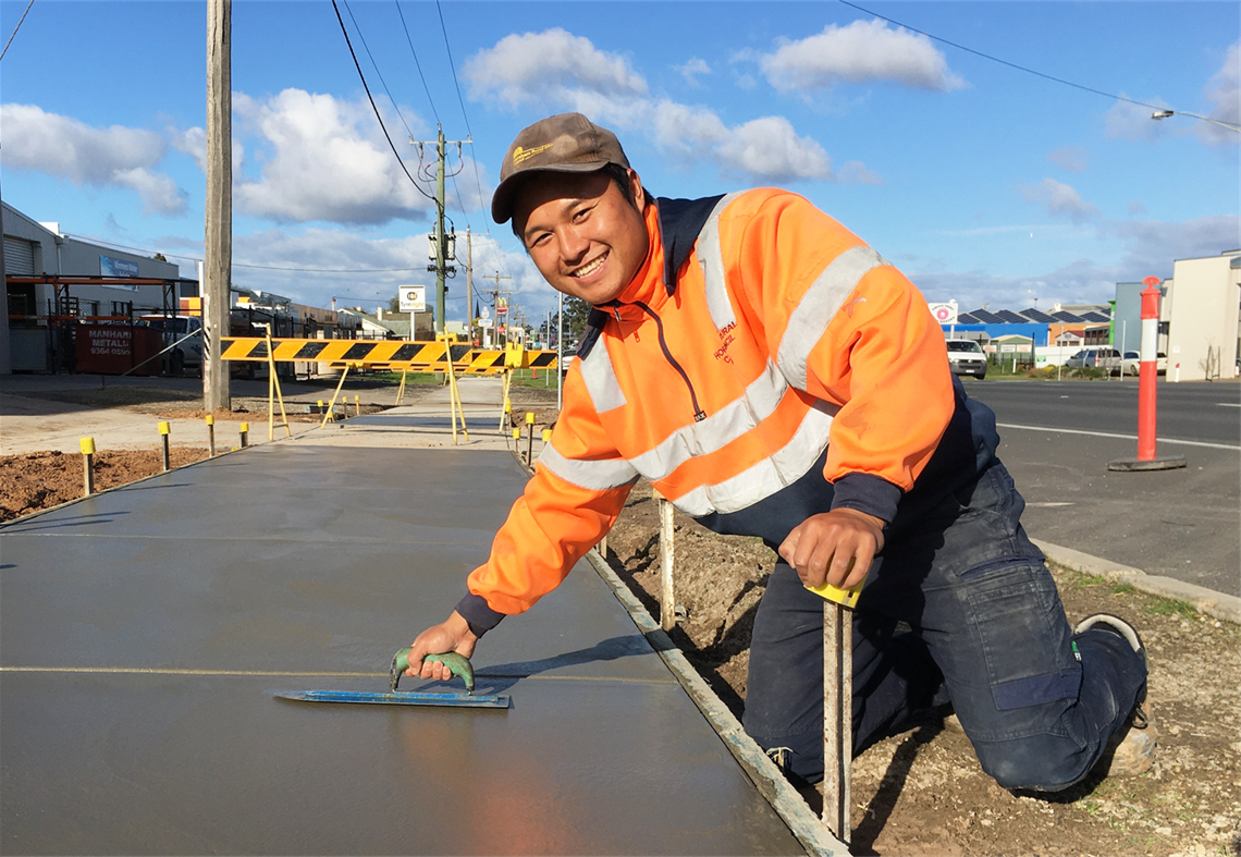 Footpath repairs Horsham Johney Htoo