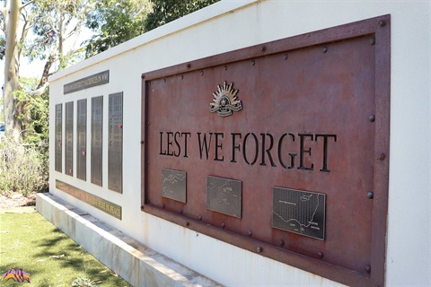 Lest We Forget Memorial At Sawyer Park 