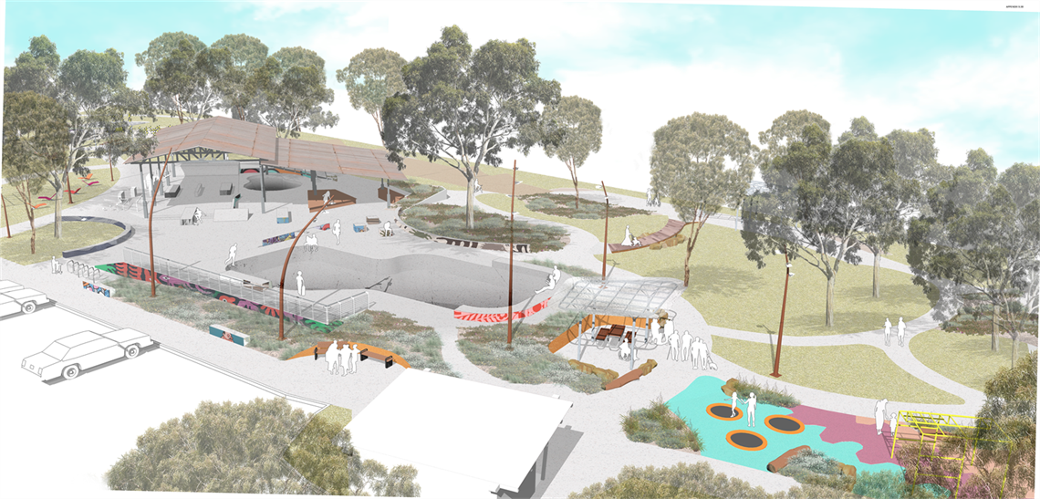 Concept plan for Skate Park